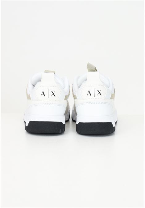 Sneakers bianche da donna con dettagli a contrasto ARMANI EXCHANGE | XDX168XV894U283